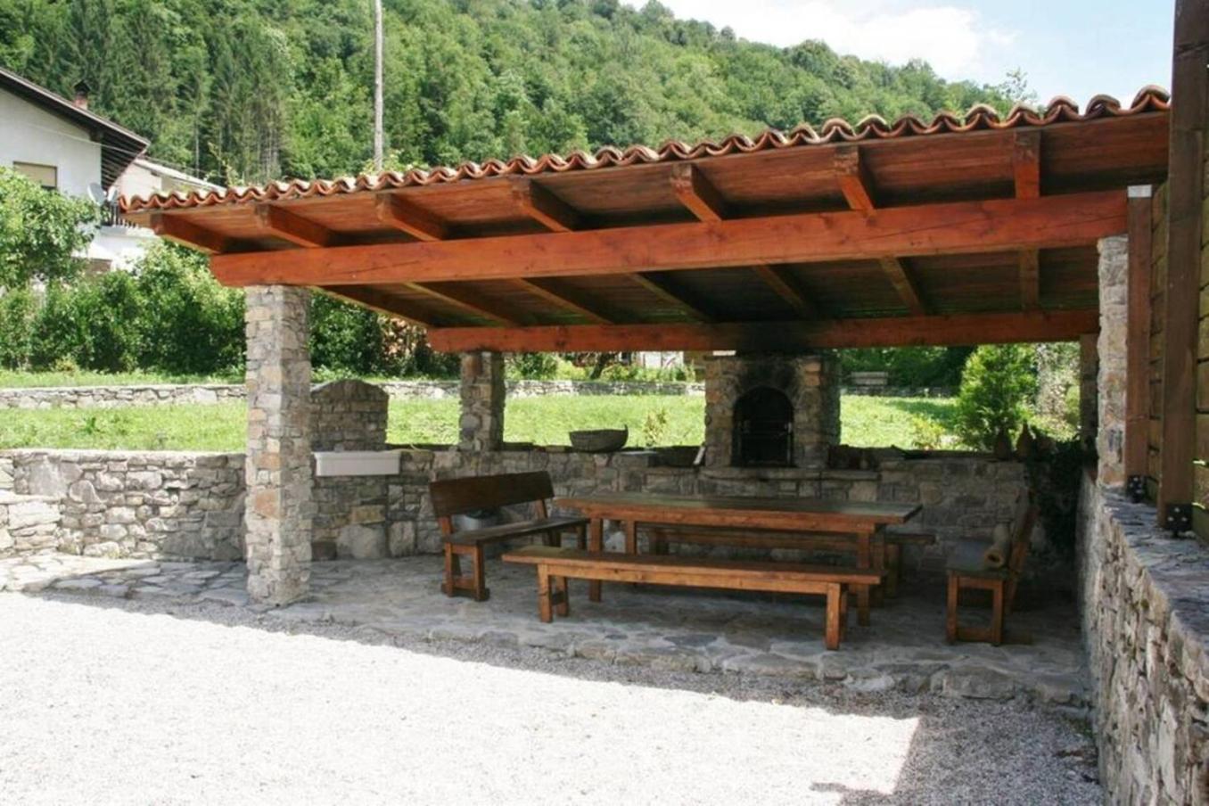 House Maharac With 3 Apartments Till 18 Persons Kamno Kültér fotó